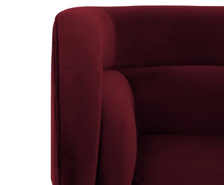 Poltrona Stairs em Veludo Bordô | Westwing