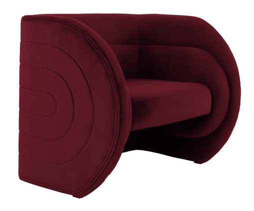 Poltrona Stairs em Veludo Bordô, multicolor | WestwingNow
