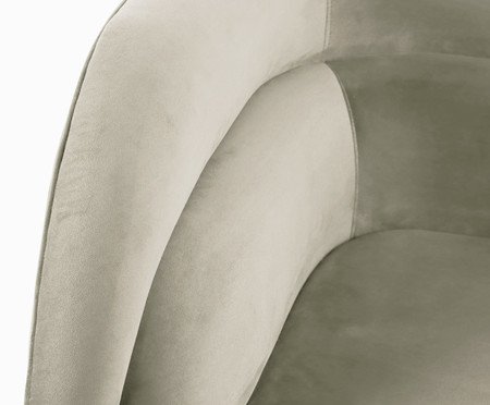 Poltrona Stairs em Veludo Creme | Westwing