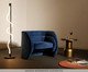 Poltrona Stairs em Veludo Creme, multicolor | WestwingNow