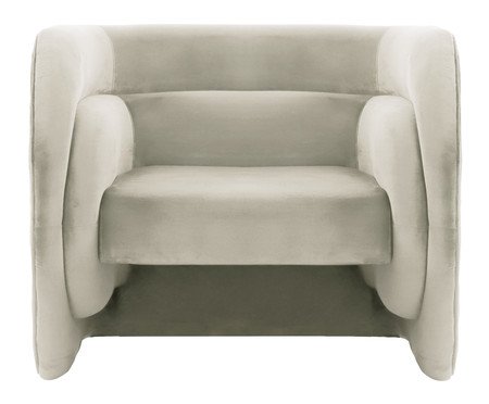 Poltrona Stairs em Veludo Creme | Westwing