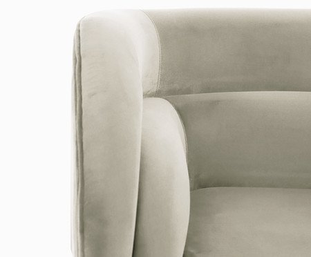 Poltrona Stairs em Veludo Creme | Westwing