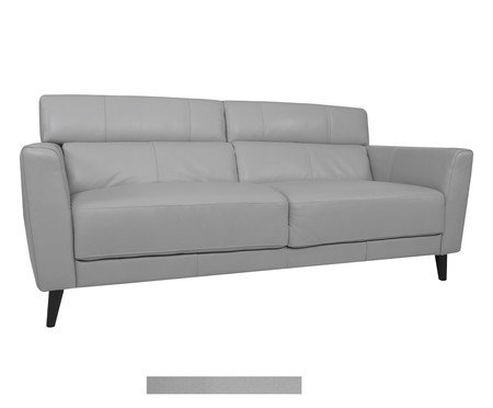 Estofado Zeus 3 Lugares Cinza | Westwing