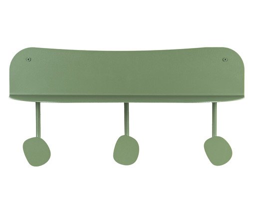 Prateleira Cabideiro Orgânica Joá Verde Oliva, green | WestwingNow