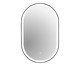 Espelho Oval Tijuca Preto com Led Frontal  Banco Frio, black | WestwingNow