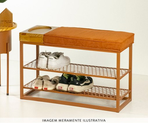 Sapateira Banco Sion Duo Estofado Bouclé & Organizador Verde Oliva, green | WestwingNow