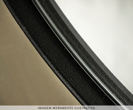 Espelho Oval Tijuca Preto | Westwing