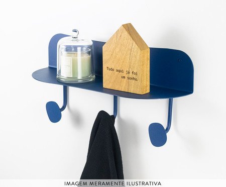 Prateleira Cabideiro Orgânica Joá Azul | Westwing