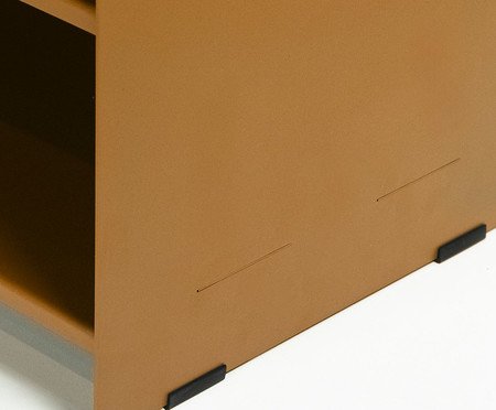Sapateira Banco Itaim Estofado Bouclé Terracota Terracota | Westwing