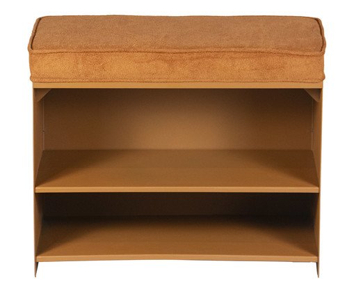 Sapateira Banco Itaim Estofado Bouclé Terracota Terracota, Terracotta | WestwingNow