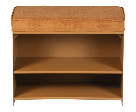 Sapateira Banco Itaim Estofado Bouclé Terracota Terracota | Westwing