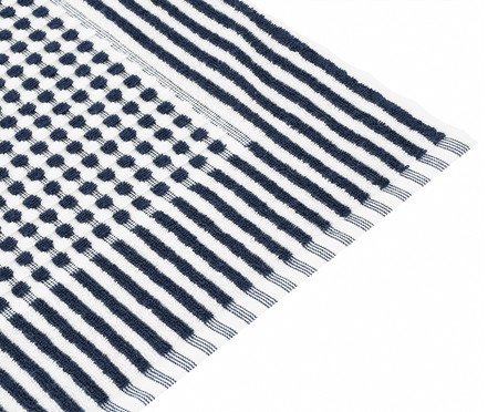 Jogo de Toalhas Loom Azul Marinho - 3 Pçs | Westwing