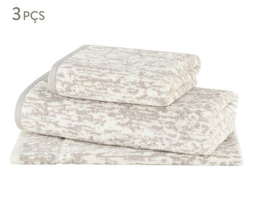 Jogo de Toalhas Mezcla Cinza - 3 Pçs, grey | WestwingNow