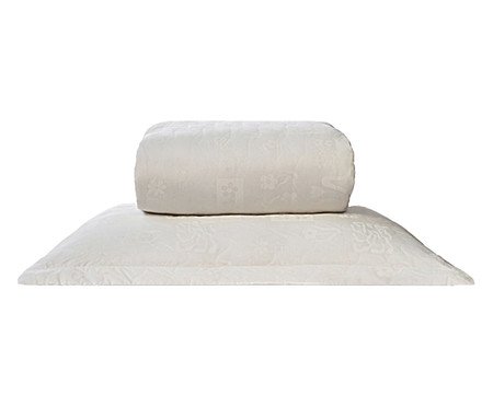 Jogo de Cobre-Leito Percalle Estampado All White 200 Fios | Westwing