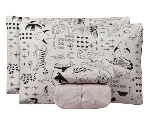 Jogo de Lençol Clássico Essencialle Boho Soul, beige | WestwingNow