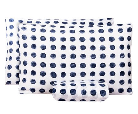 Jogo de Lençol Inferior Essencialle Dotz Azul | Westwing