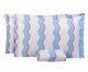 Jogo de Lençol Inferior Percalle Estampado Wave Blue 200 Fios, white | WestwingNow