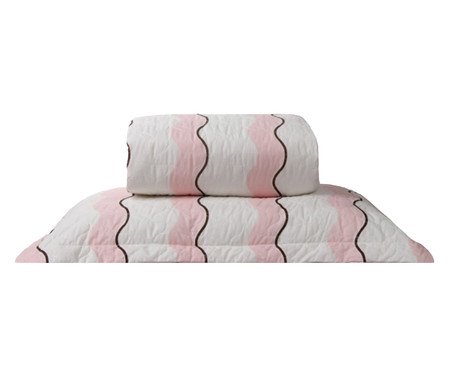Jogo de Cobre-Leito Percalle Estampado Wave Rose 200 Fios | Westwing
