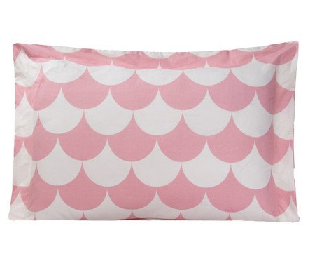 Fronha Percalle Estampada Scale Rose 200 Fios | Westwing