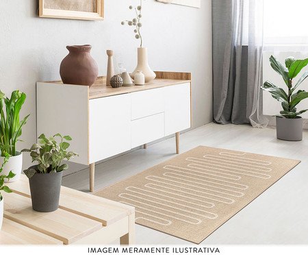 Tapete Art Boucle Lines Bege | Westwing