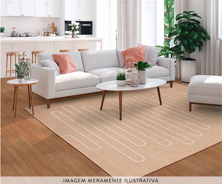 Tapete Art Boucle Lines Bege | Westwing