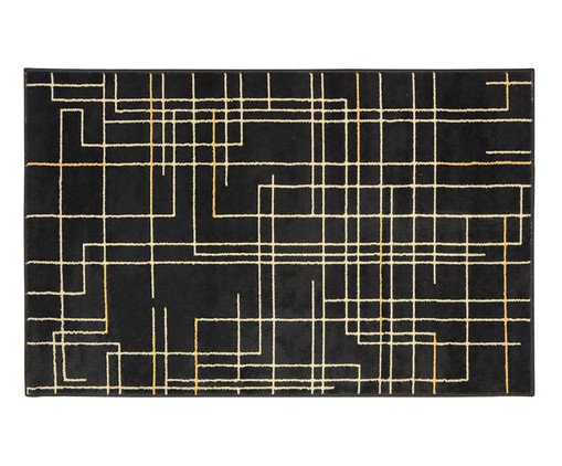 Tapete Adana Trilho Preto, black | WestwingNow