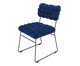 Cadeira em Veludo Kiva Azul Marinho, black | WestwingNow