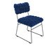 Cadeira em Veludo Kiva Azul Marinho, black | WestwingNow