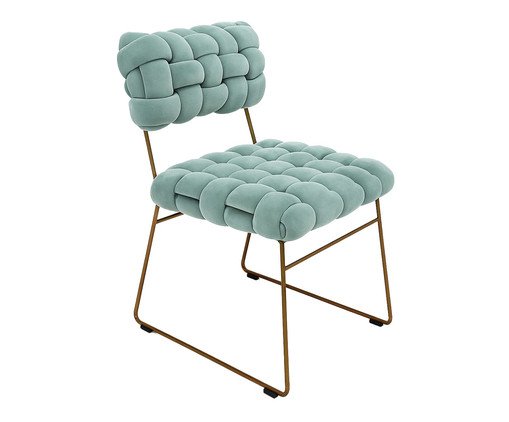 Cadeira em Veludo Kiva Verde Erva Doce, green | WestwingNow