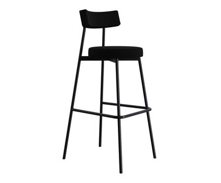 Banqueta Alta Stout Preta | Westwing