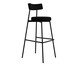 Banqueta Alta Stout Preta, black | WestwingNow