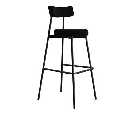 Banqueta Alta Stout Preta | Westwing