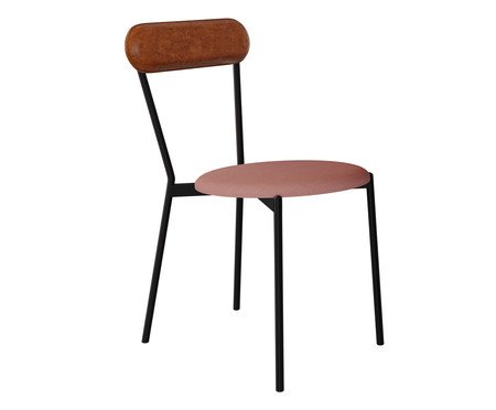 Cadeira Vintage Coz Tulipa Rosê City Caramelo | Westwing