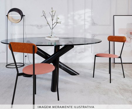 Cadeira Vintage Coz Tulipa Rosê City Caramelo | Westwing