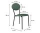 Cadeira Vintage Retrô Courino Urano Verde Sálvia, green | WestwingNow