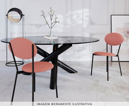 Cadeira Vintage Elipse Tulipa Rosê City | Westwing