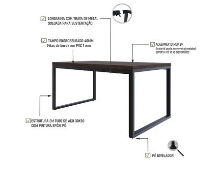 Mesa de Jantar Yon Terracota | Westwing