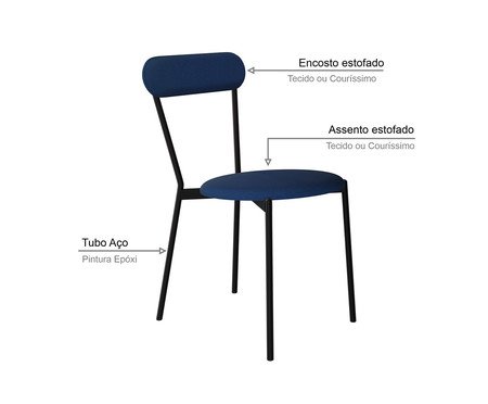 Cadeira Vintage Coz Azul Jeans City | Westwing
