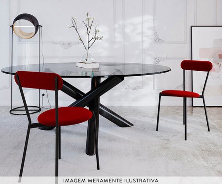 Cadeira Vintage Coz Vermelho Vinho City | Westwing