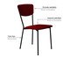 Cadeira Vintage Retrô Vermelho Vinho City, red | WestwingNow