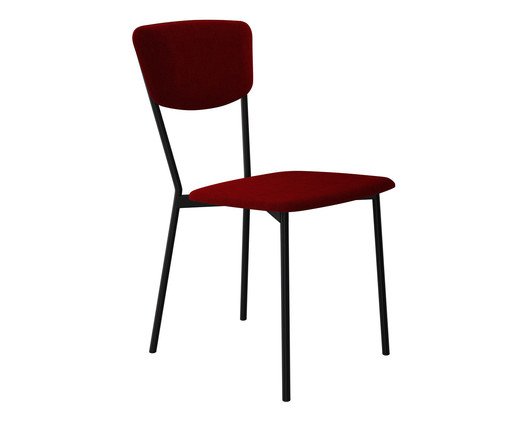 Cadeira Vintage Retrô Vermelho Vinho City, red | WestwingNow
