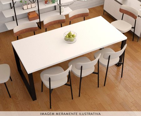 Mesa de Jantar Queens Branco TX | Westwing