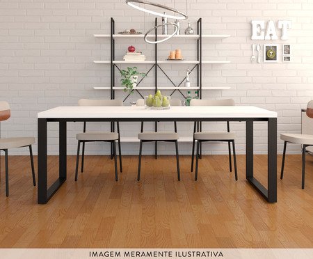 Mesa de Jantar Queens Branco TX | Westwing