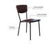 Cadeira Vintage Retrô Courino Café, brown | WestwingNow