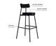 Banqueta Alta Stout Courino Preto, black | WestwingNow