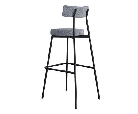 Banqueta Alta Stout Etnico Prata | Westwing