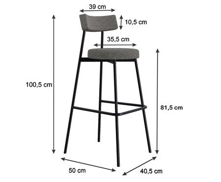 Banqueta Alta Stout Etnico Duna Areia | Westwing