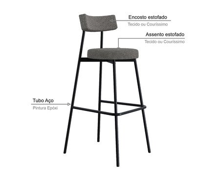 Banqueta Alta Stout Etnico Duna Areia | Westwing
