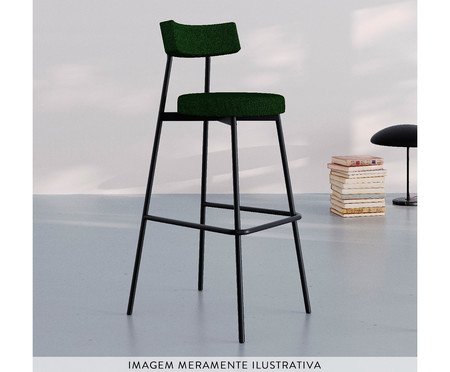 Banqueta Alta Stout Verde Musgo City | Westwing