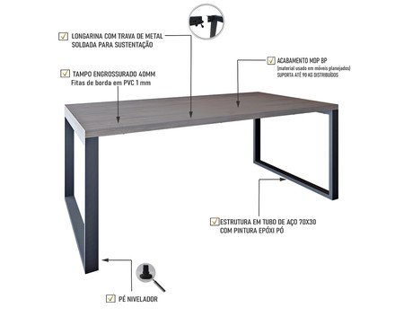 Mesa de Jantar Queens Terracota | Westwing